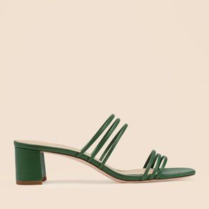 NWOT Reformation Ella Sandals in Green